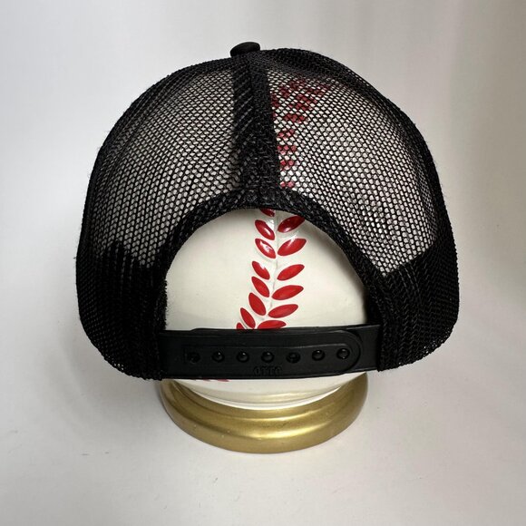 Old English Letter X Trucker Hat w/ Rope Otto Adjustable Snap Back Foam Mesh Cap - Picture 6 of 9